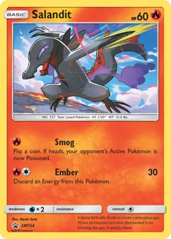 SM Black Star Promos Salandit Pokémon card